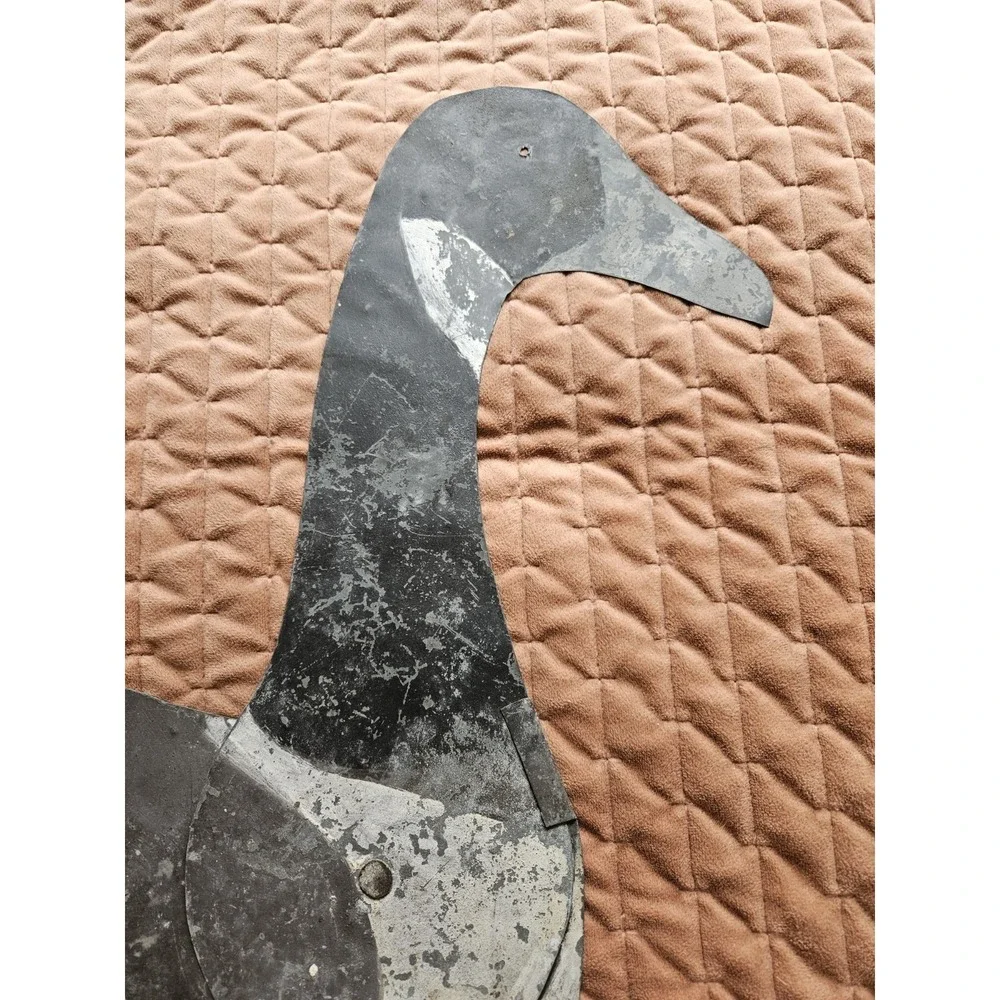Vintage Collapsible Goose Decoy Sheet Metal Foldable 27 1/2